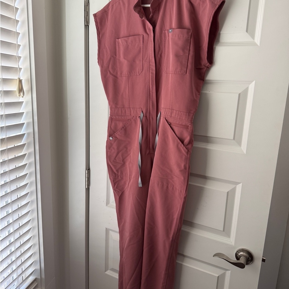 Figs Women's Jumpsuit in Dusty Rose